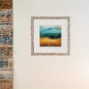 Golden Grasses is a small framed creative print of the countryside at Symondsbury in Dorset
