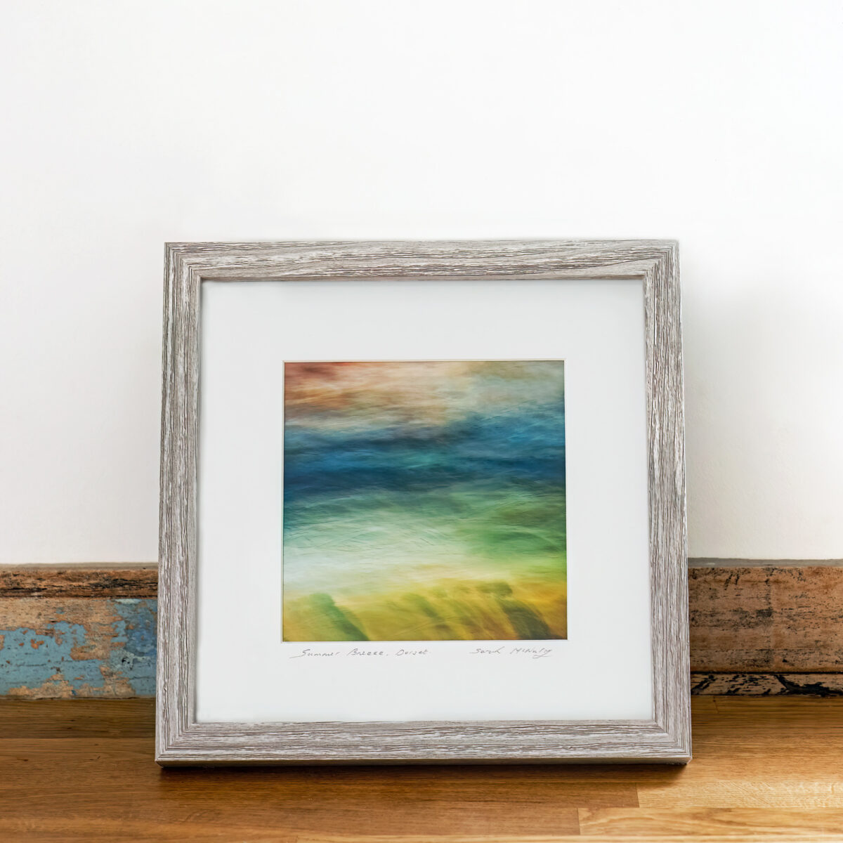 Summer Breeze is a small framed digital art print of Dorset in the Summertime.