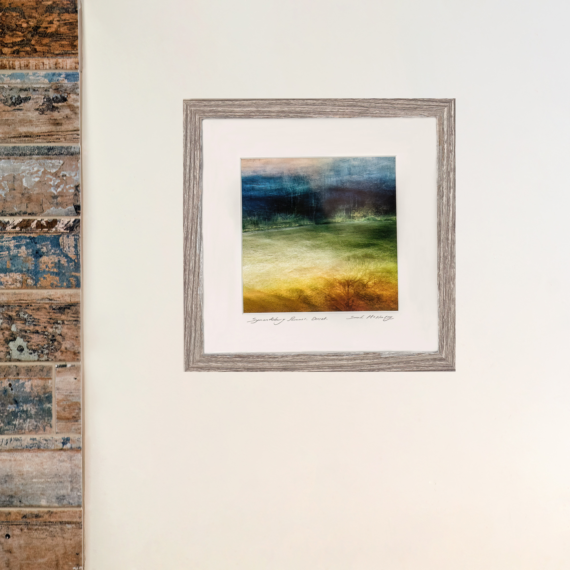 Symondsbury Summer is a framed creative fine art print of the Symondsbury countryside in Dorset