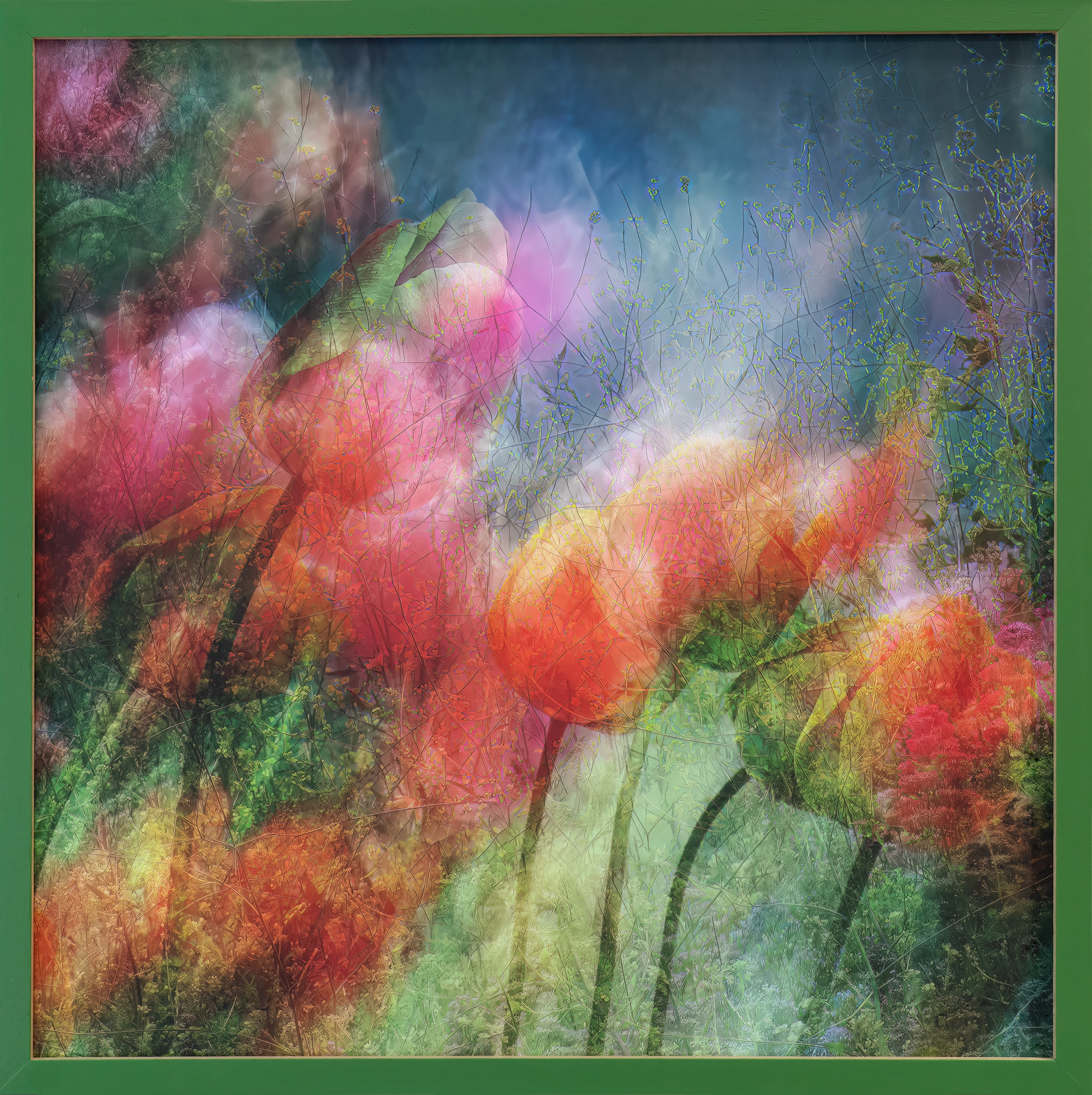 Spring Canvas, floral fine art photographic Limited edition print on canvas and framed