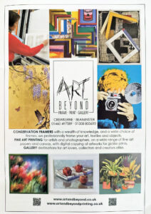 Spring Canvas. Art and Beyond Gallery and Framers advertising May 2026. Sarah McNulty, Dorset fine art photographer
