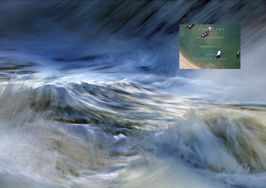 Velocity. Honourable mention award at the Teravarna 9th Water International juried art competition 2026. Dorset Fine art photographer.